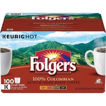 Folgers 100% Colombian Coffee 100 to 200 Keurig Kcup Pick Any Size FREE ... - $74.89+