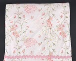 Laura Ashley Baby Blanket Floral La Vine Print White Rickrack Trim Target - $14.99