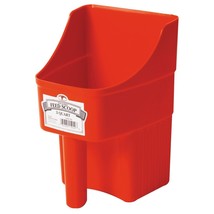 Miller Little Giant Enclosed Plastic Feed Scoop Red 3 qt - £9.55 GBP