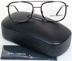 D&amp;g Dolce&amp;Gabbana DG 1288 1106 Negro Gafas Marco 53-18-145MM Italia - $129.61