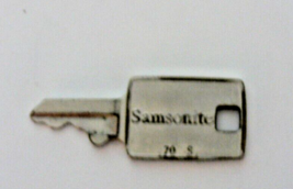 1 Samsonite # 70 S Suitcase Trunk Briefcase Luggage Key Used - £6.25 GBP