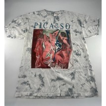 Picasso Tshirt Mens Medium White Multicolor Art Pullover Short Sleeve New - $177.85 MXN