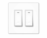 Moes Wifi Smart Light Switch, 2 Gang No Screw Panel Smart, No Hub Required. - $43.99