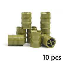 Oil Barrel Swat Weapon Soldier Fence Ghillie Army WW2 Figures Building Block Toy - £12.23 GBP