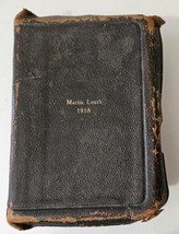 VINTAGE 1918 Evangelical Lutheran Hymn Book Pocket Size Concordia Publis... - $18.23