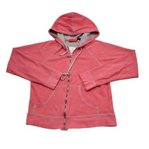 Gloria Vanderbilt Sport Hoodie Mens S Pink Long Sleeve Full Zip Hooded J... - $25.62