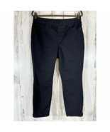 Boston Proper Pull On Denim Pants Size 14 (32x24) Black Ankle Cropped St... - £11.26 GBP