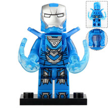 Iron Man MK30 Blue Steel - Iron Man 3 Movies Marvel Minifigure Gift Toy New - £2.38 GBP