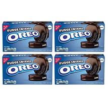 OREO Fudge Covered Chocolate Sandwich Cookies - 7.9 Oz. (4 Boxes) - £41.55 GBP