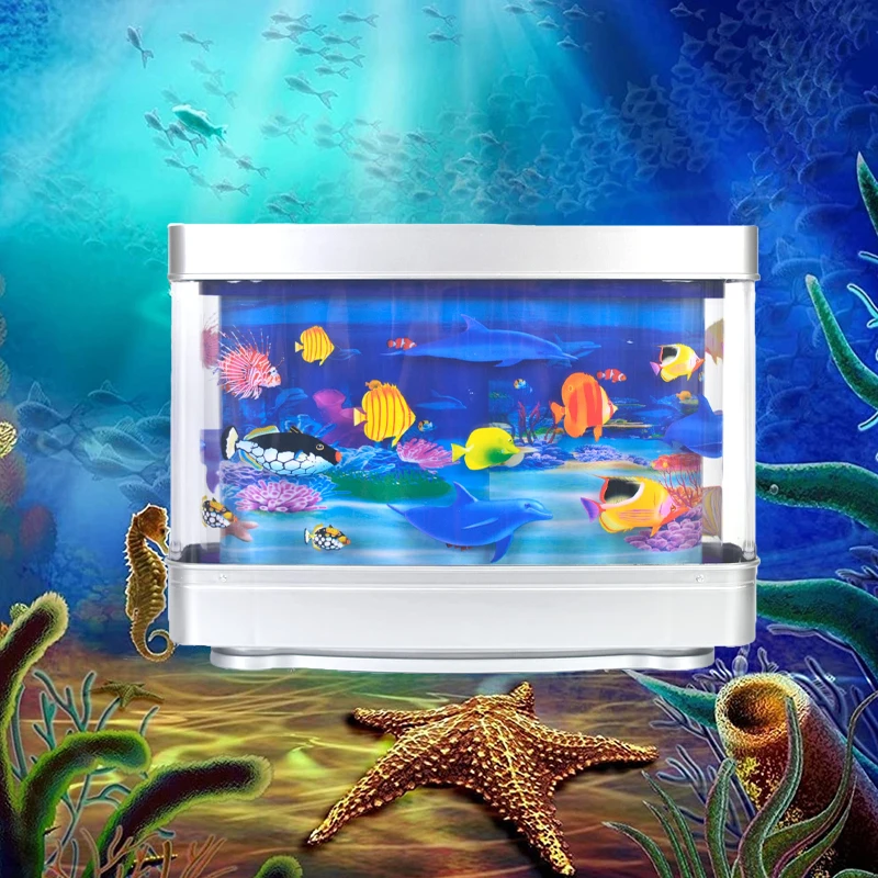 Mp artificial tropical fish tank aquarium lights motion lamp night light virtual moving thumb200