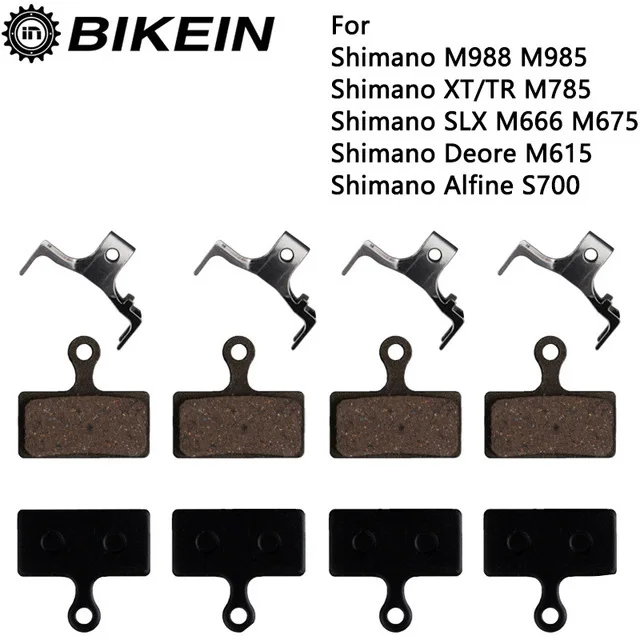 4 Pairs Resin/ceic/Full  MTB Bike Bicycle Disc ke Pads for ShimanoM988 M985 XT/T - £97.46 GBP