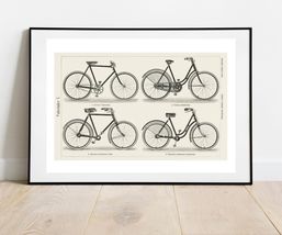 Vintage German Bicycles Art Poster Print  28 x 20 in - £27.32 GBP