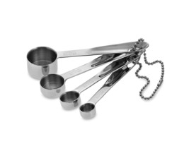 All-Clad Stainless-Steel 4 piece Measuring Spoon Square bottom Set - £18.37 GBP
