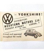 1954 Volkswagen Moortown Motors Advertisement Import Automobilia E89F1 - $14.99