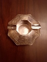 SOLID SILVER FULLY CHASED ELABORATE DESIGNS OCTAGONAL ASHTRAY - $100.00