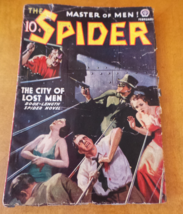 original The Spider Pulp Magazine features The City of Lost Men February 1938 VG - £255.59 GBP