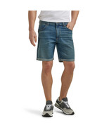 Wrangler Fashion Denim Shorts Mens 33 Blue Cuffed Free to Stretch NEW - £25.58 GBP