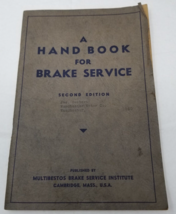 Multibestor Brake Service Hand Book Illustrated 1933 Bendix Ford Midland... - £22.47 GBP