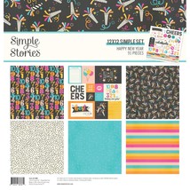 Simple Stories Collection Kit 12&quot;X12&quot;-Happy New Year - £25.40 GBP