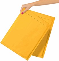 10 Yellow Kraft Bubble Padded Envelopes Mailers Self-Sealing 10.5x15 - £10.29 GBP