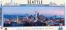 MasterPieces Cityscapes Panoramic Jigsaw Puzzle, Downtown Seattle, Washi... - £23.11 GBP