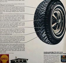 1970 Shell Gas And Oil Super Snow Tires Advertisement Automobilia DWII18 - $29.99