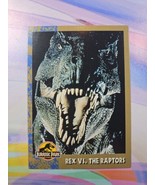 1993 Topps Jurassic Park Trading Card | Rex vs. the Raptors #69 - $0.99