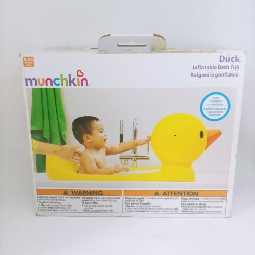 Munchkin Inflatable Safety Duck Tub NEW IN BOX - $12.86