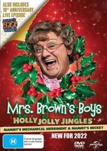 Mrs Brown&#39;s Boys Holly Jolly Jingles DVD | Incl.10th Ann.Live Episode | Reg. 2&amp;4 - $17.17