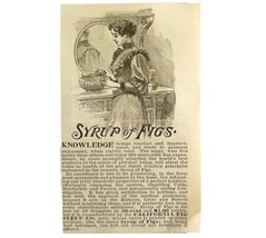 Syrup Of Figs Digestive Medicine 1894 Advertisement Victorian Laxative 1 ADBN1z - £11.84 GBP