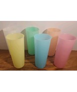 Tupperware Pastel 16 Oz Tumblers #107 Lot Of 6 Vintage - $32.86 CAD