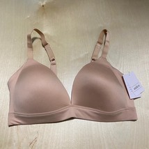 Auden Size 36C Women&#39;s Lightly Lined Wireless Lounge Bra in Pearl Tan Beige - $17.64