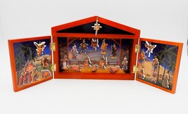 Fontanini Advent Calendar Set Nativity Creche Depicted Wooden Roman 2007 - $29.99
