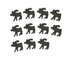 Rustic Brown 11 Piece Cast Iron Moose Drawer Pull Cabinet Knob Set - £19.02 GBP