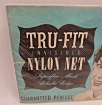 1950s Tru Fit Invisible Nylon Net Woman&#39;s Hair Net AUBURN Dupont Vtg unopened - £4.70 GBP