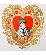 C1920-40s Bi-Fold Valentines Day Greeting Card Poem Double Sided Antique... - $27.34 CAD