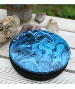 Jewelry Box, Keepsake Box, Round Hand Painted Box Acrylic Hand painted 5... - $607.98 MXN