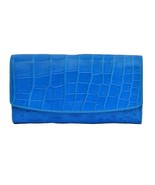Latest Design Sky Blue Easy To Handle Crocodile Belly Leather Women Clutch - $537.81 CAD