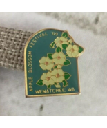 Vintage 1989 Apple Blossom Festival Lapel Pin Small Collectible Wanatche... - $11.88