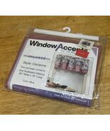 Vtg Ames Store Scalloped Valance Cezanne Floral Garden Pink 60x15&quot; Cotta... - $21.11 CAD