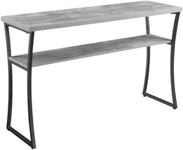 Convenience Concepts X-Calibur Console Table, Faux Birch / Slate Gray Frame - £102.41 GBP