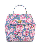 Cath Kidston Matt Oilcloth Turnlock Backpack Medium Rucksack Blossom Bun... - £47.95 GBP