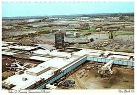 Aerial View John F Kennedy Airport NYC Vintage Postcard - £10.24 GBP