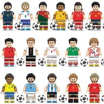 Football Star World Cup Superstar Champion Soccer Players 16pcs Minifigures Toys - $28.49