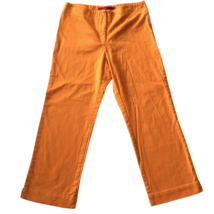 Necessary Objects Womens Orange Cropped Ankle Pants Sz Medium Juniors 26... - $25.92