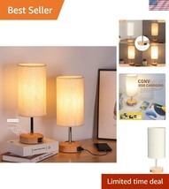 Elegant Touch-Controlled Bedside Lamps with USB Charging - 3 Brightness ... - $51.00