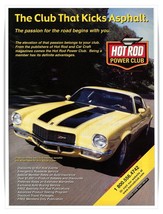 Hot Rod Power Club Kicks Asphalt Camaro Z28 Vintage 1999 Print Magazine Ad - £7.74 GBP