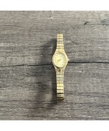 Vtg Citizen Watch Women 17mm Gold Tone Dial 5920-S52446 Stretch Band - $41.94 CAD