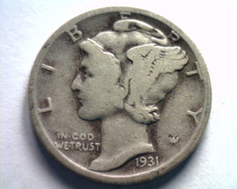 1931 Mercury Dime Fine F Nice Original Coin From Bobs Coins Fast 99c Shipment - £7.04 GBP