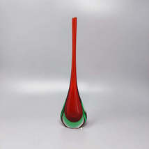 1960s Gorgeous Red and Green Vase By Flavio Poli - £260.75 GBP